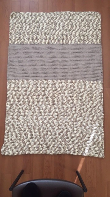 Beige Variegated Throw - image 1