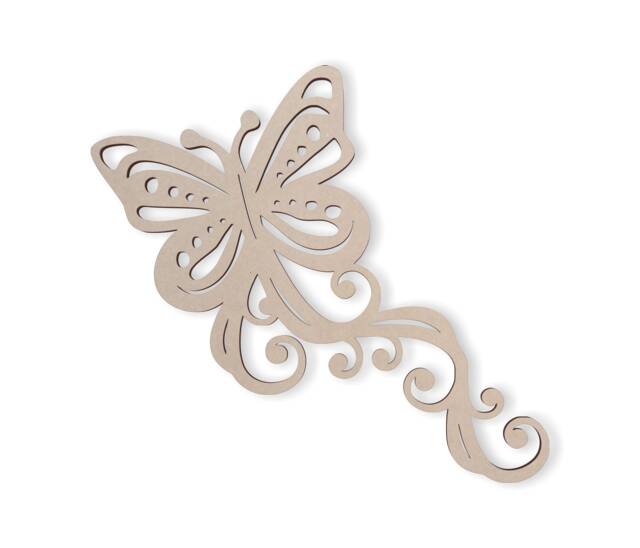 Unfinished Wooden Butterfly Cutout Diy Nursery Wall Decor - image 1
