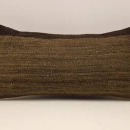 Throw Kilim Pillow 12x24 Inch - 30x60 cm Vintage Rug Turkish Pillow Cushion Art Deco Lumbar Cover 4Oaf-483 - thumbnail 2