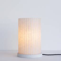 Rian Fluted Table Lamp - Jesmonite - thumbnail 1