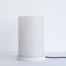 Rian Fluted Table Lamp - Jesmonite - thumbnail 2