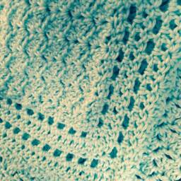 Mint Green Crocheted Baby Blanket - thumbnail 2