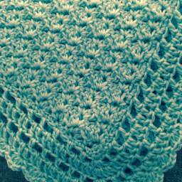 Mint Green Crocheted Baby Blanket - thumbnail 4