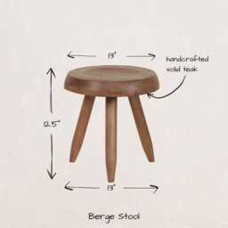 Berger Stool, Perriand Inspired, Milking Stool - thumbnail 3