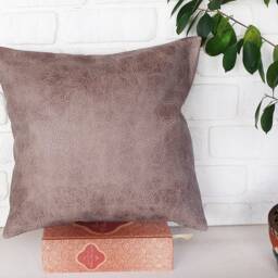 Stone Gray Pillow Cover-Four Vertical Pieces With Decorative Stitches/Modern Scandinavian Homes-1Pcs - thumbnail 3