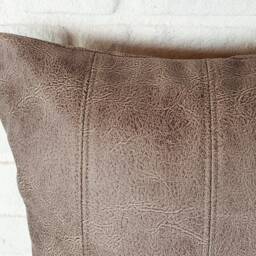 Stone Gray Pillow Cover-Four Vertical Pieces With Decorative Stitches/Modern Scandinavian Homes-1Pcs - thumbnail 2