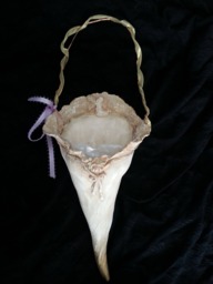 Porcelain Victorian Posey Holder - Original Sculpture-Lisa Azzano Sculptures