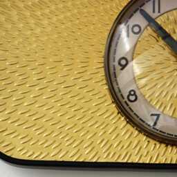 Gold Wall Clock - New 30cm Mid Century Style Handmade Metal Retro Vintage French Gift Off The Clocks - thumbnail 3