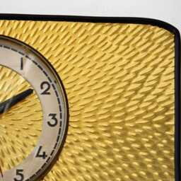 Gold Wall Clock - New 30cm Mid Century Style Handmade Metal Retro Vintage French Gift Off The Clocks - thumbnail 4