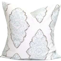 Spa Blue Throw Pillow Covers For 20x20, 18x18, 16x16 Inserts, All Sizes Incl Euro Shams & Lumbars - thumbnail 2