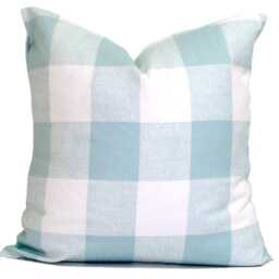 Spa Blue Throw Pillow Covers For 20x20, 18x18, 16x16 Inserts, All Sizes Incl Euro Shams & Lumbars - thumbnail 3
