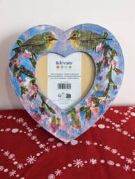 Decoupage Custom Photo Wooden Frame - Valentines Day Mothers Wedding Gift With Stand Frame Gift -Decoupage Present - thumbnail 1