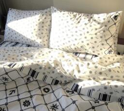 Nautical Anchor Print Twin Xl Duvet Cover Set - Cotton Dorm Bedding - thumbnail 1
