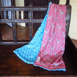 "Paris Eiffel Tower Pink Throw ""Chloe Belle" - thumbnail 4