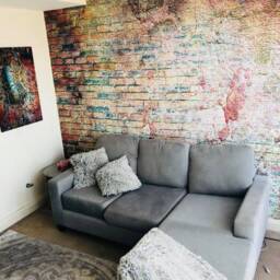 Brick Wall Graffiti Art Wallpaper 255cm - H X 280cm - W 3D Sticker Decor Street Mural Self Adhesive - thumbnail 3