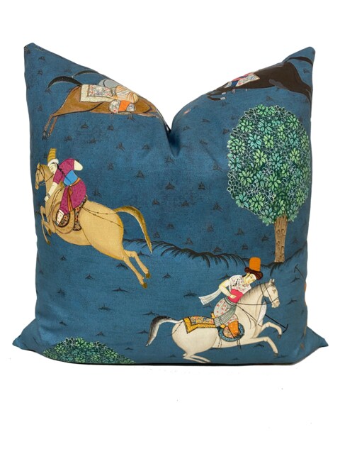 G.p & J Baker Caspian Indigo Double Sided Cushion Cover Pillow - image 1