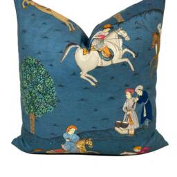 G.p & J Baker Caspian Indigo Double Sided Cushion Cover Pillow - thumbnail 2