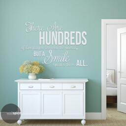 There Are Hundreds Of Languages Around World Smile Speaks Them All Vinyl Wall Decal Sticker - thumbnail 2