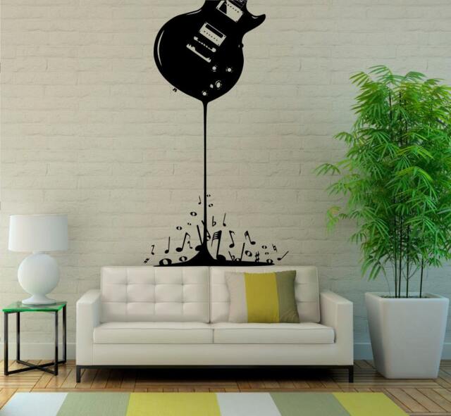 Guitar Wall Decal Vinyl Sticker Musical Instrument Home Interior Removable Bedroom Decor - 14Gtr - image 1