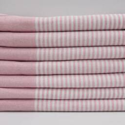 "Light Pink Towel, Turkish Towel, Peshtemal, 40""x83" - thumbnail 3