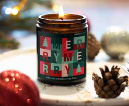 Cozy Christmas Holidays Season Merry Gift Personalised Wife Xmas Present Festive Candle Scented Family Gifting - thumbnail 1