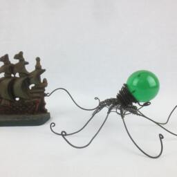 Emerald Green Baby Kraken, Made To Order Octopus - thumbnail 2