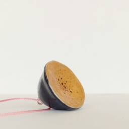 Handmade Polymer Clay Christmas Bell Ornament Miniature Xmas Decor - thumbnail 4