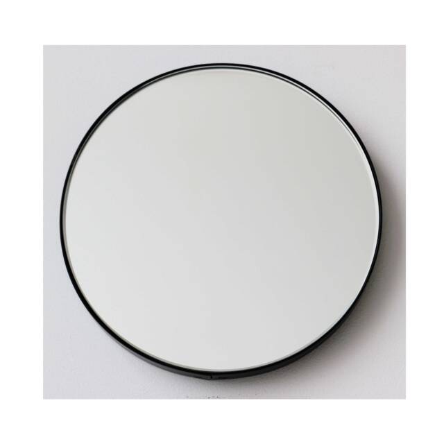 Orbis??? Round Mirror With Minimalist Black Frame - image 1