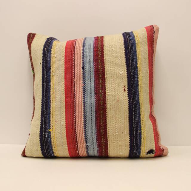 Vintage Kilim Pillow Covers Boho Big Pillow 20x20 Bohemian Cushion Vintage Pillows Sofa 4Ef-333 - image 1