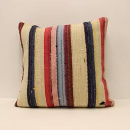 Vintage Kilim Pillow Covers Boho Big Pillow 20x20 Bohemian Cushion Vintage Pillows Sofa 4Ef-333 - thumbnail 1