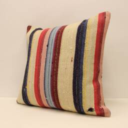 Vintage Kilim Pillow Covers Boho Big Pillow 20x20 Bohemian Cushion Vintage Pillows Sofa 4Ef-333 - thumbnail 3