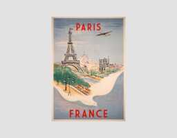 Vintage Paris Travel Poster France Art Print - thumbnail 1