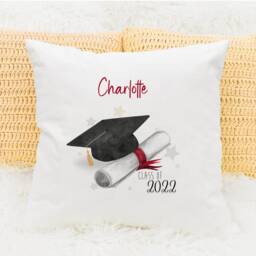Personalised Graduation Cushion, Class Of 2022, University Gifts, Graduate Gift For Her & Him, Congratulations Ideas, Well Done - thumbnail 2