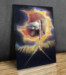William Blake Romantic Age Ancient Of Days Wall Art, Hangings , Home D??cor, Mounted Canvas Print Ready To Hang