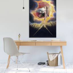 William Blake Romantic Age Ancient Of Days Wall Art, Hangings , Home D??cor, Mounted Canvas Print Ready To Hang - thumbnail 2