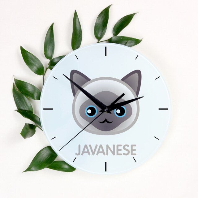 A Clock With A Javanese Cat. New Collection The Cute Art-Dog Cat - image 1