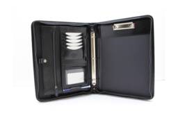 Leather Portfolio Padfolio, Organizer Cognac , Business Professional Folder Conference Notepad A4, Notebook Holder