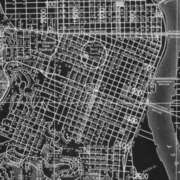 Vintage Portland Oregon Map Art Print Black & White City - thumbnail 4