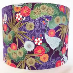 Japanese Crane Lampshade Asian Style Table/Ceiling Light - thumbnail 2