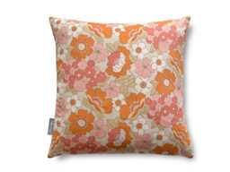 Celina Digby?? Luxury Designer Velvet Cushion Cover Pillow, Flower Power 1960S Floral Hippy Design, Available in 3 Sizes Square & Rectangular - thumbnail 1