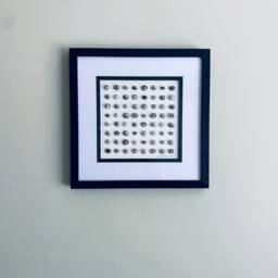Cornish Perriwinkle Shell Art Picture Framed Symmetrical Artwork Handmade in Cornwall - thumbnail 4