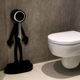Bathroom Accessory/Toilet Roll Holder Paper Wooden Wood Made in Italy - thumbnail 4