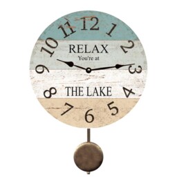 Relax Lake-Themed Clock-Personalized Lake Clock - thumbnail 2