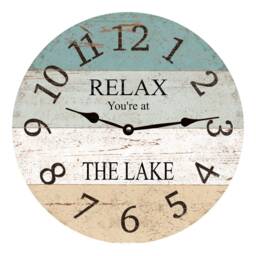 Relax Lake-Themed Clock-Personalized Lake Clock