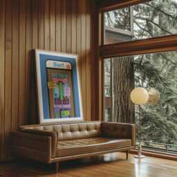 Surf Phone Booth Art Print, Retro Los Angeles Illustration - thumbnail 2