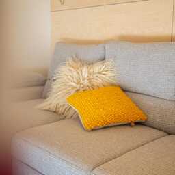 Handwoven Yellow Wool Pillow Cover 18 - thumbnail 2