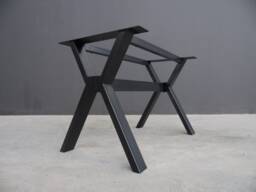 Modern Metal Table Base, Steel Dining Mod By Balasagun