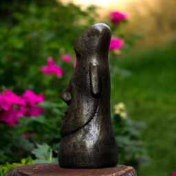 Concrete Moai Head Statue Stone Island Face Sculpture Outdoor Polynesian Decor Cement Tiki Figurine Garden Yard Ornament Cultural Art Gift - thumbnail 3