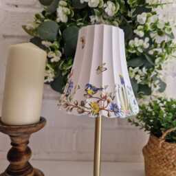 Cordless Touch Lamp. Beautiful Bird & Floral Usb Rechargeable Table Lamp.hand Decorated.four Base Colours - thumbnail 3