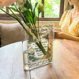 Once Upon A Time Book Vase, Officially Licensed Throne Of Glass Gift, Sarah J. Maas Quote, Aelin Celaena Sardothien Bookish Vase - thumbnail 3